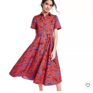 ALEXIS x Target Tropical Leaf Shirtdress